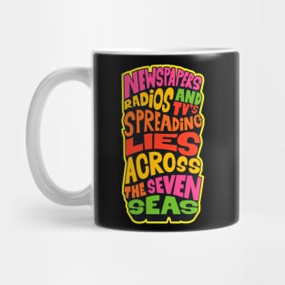 Revolutionary Truths: The Psychedelic Typo Manifesto Mug